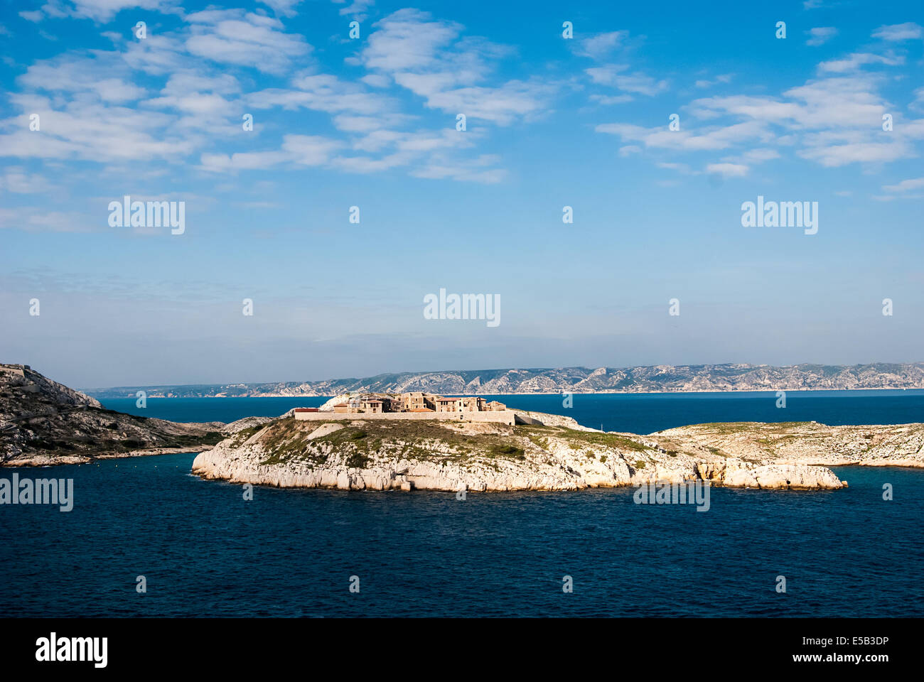 Ospedale Caroline su Ratonneau island in Marseille, Francia Foto Stock