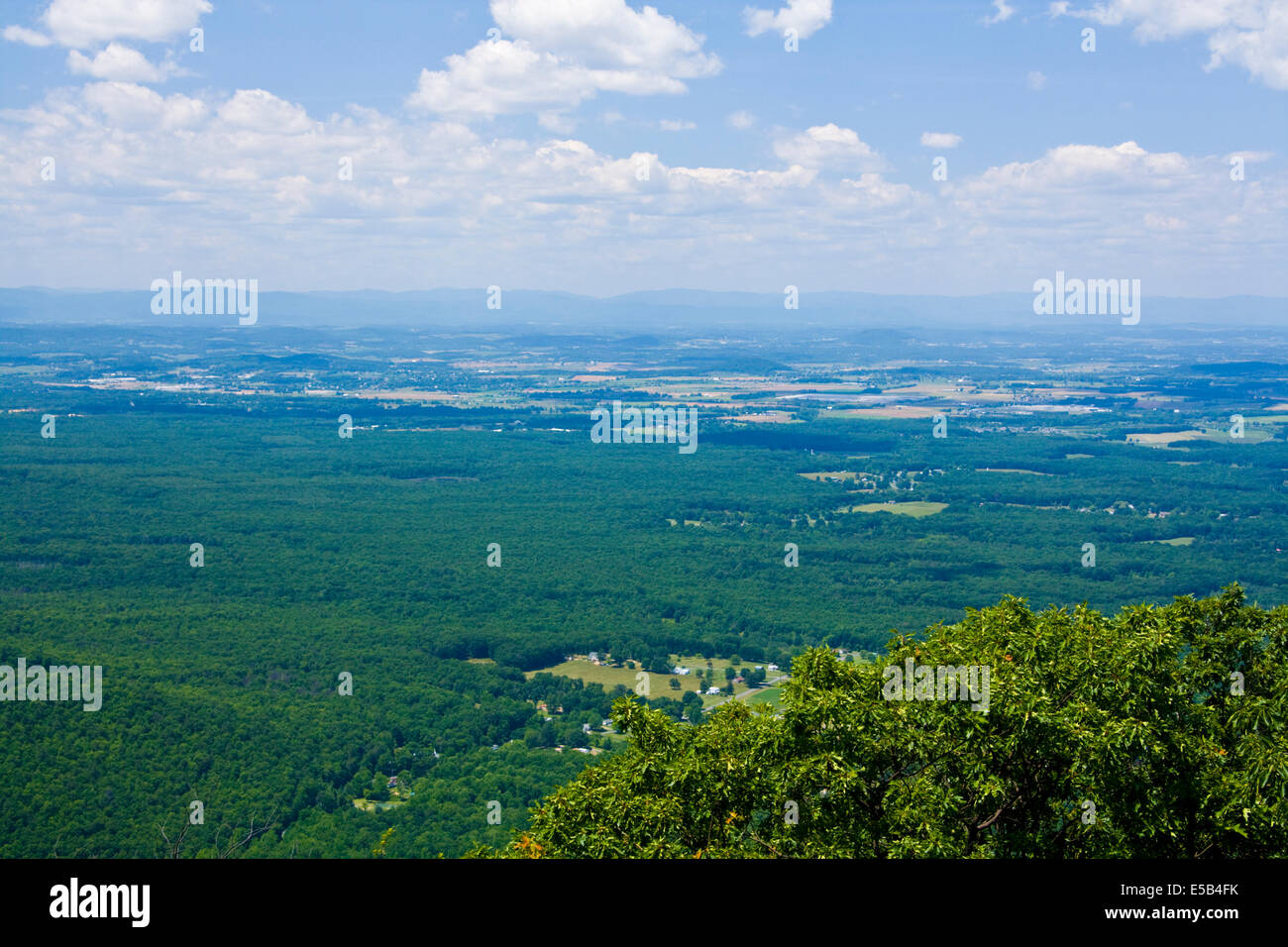 Shenandoah Valley da Blue Ridge Parkway, Virginia Foto Stock