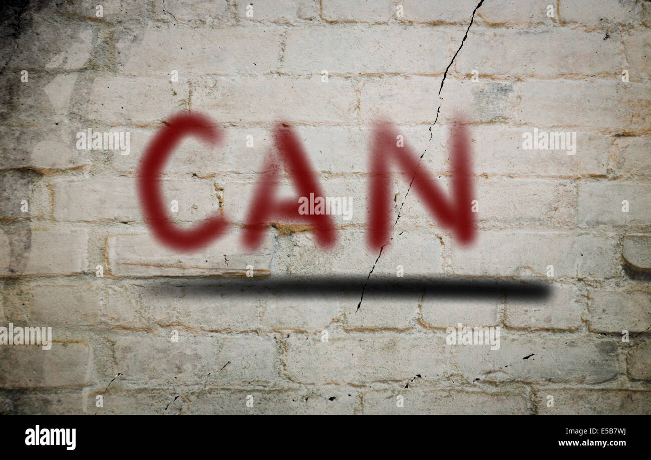 Può il concetto Foto Stock