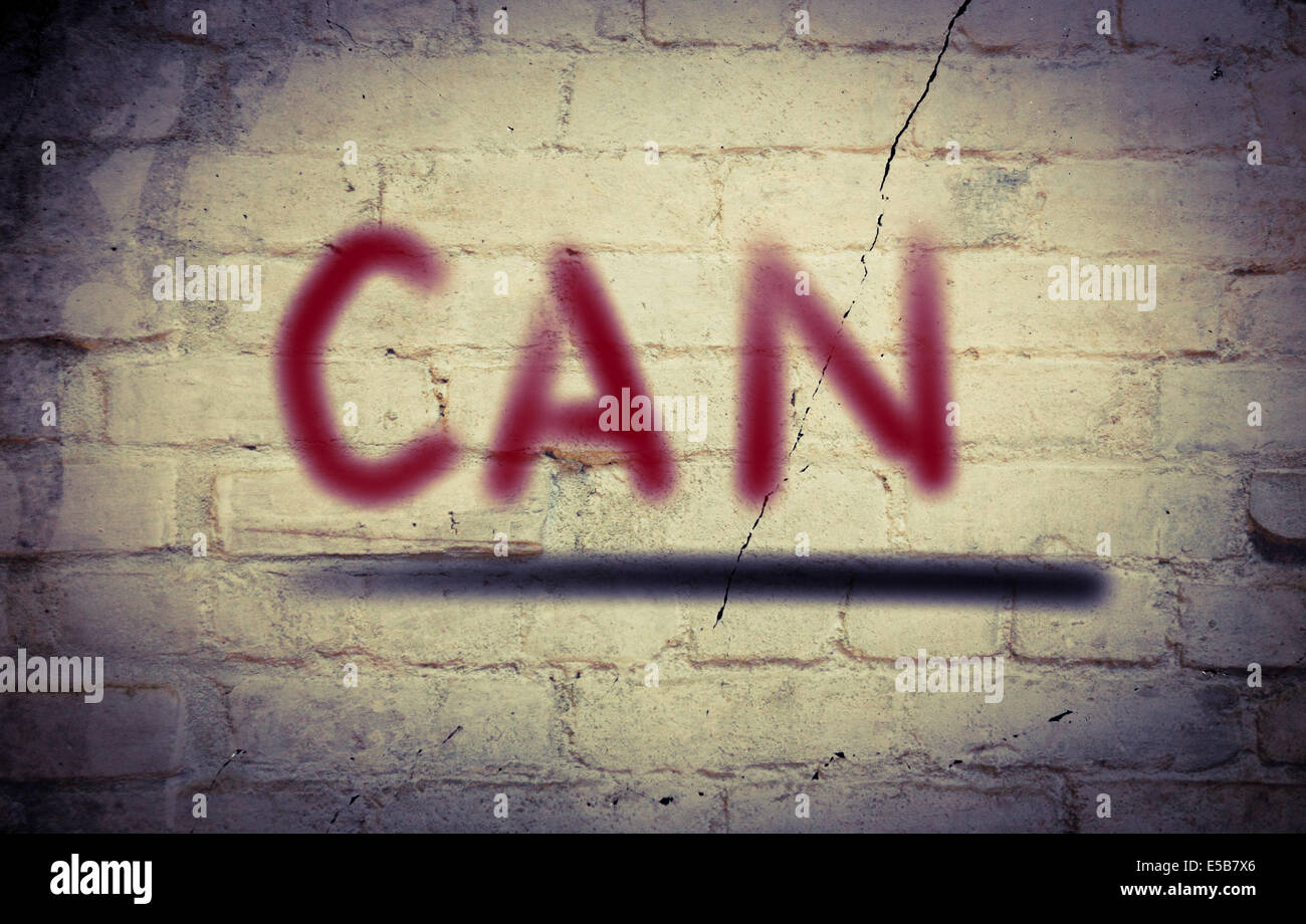 Può il concetto Foto Stock