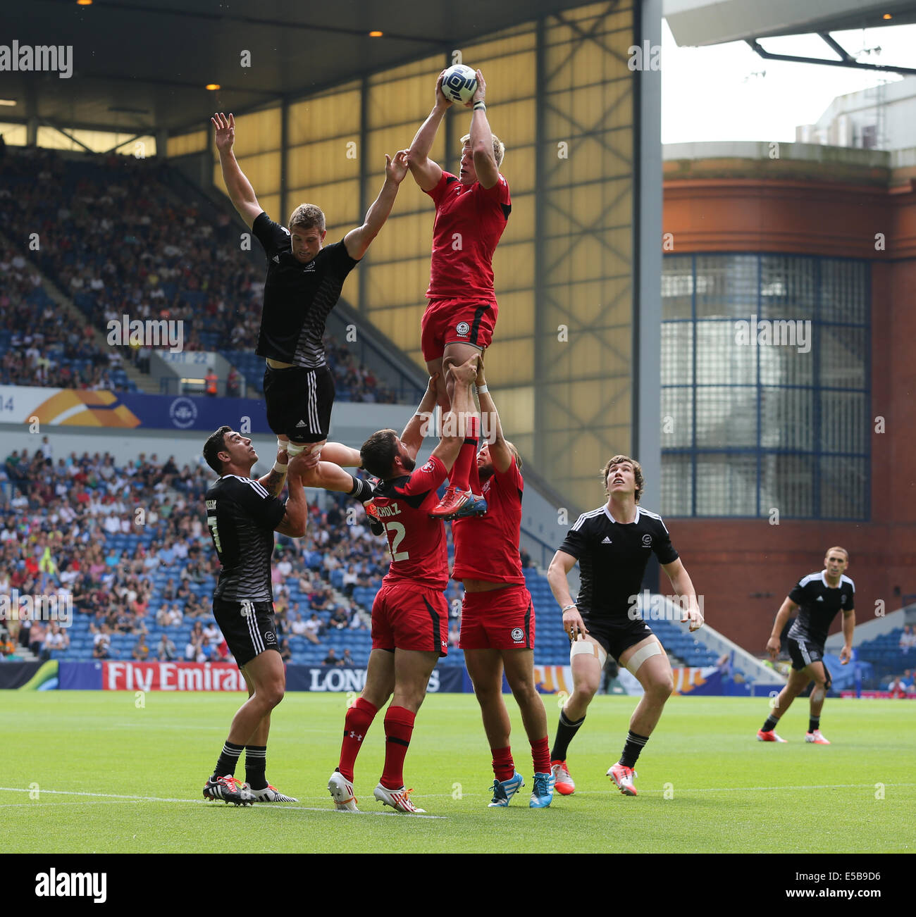 Nuova Zelanda V CANADA Commonwealth Games 2014 GLASG IBROX STADIUM GLASGOW Scozia 26 Luglio 2014 Foto Stock