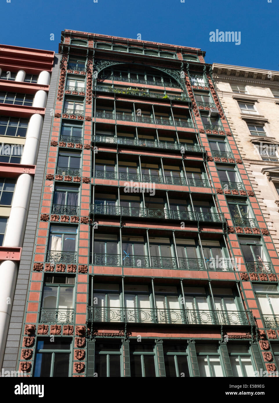 Il cantante facciata di edificio, Soho NYC Foto Stock