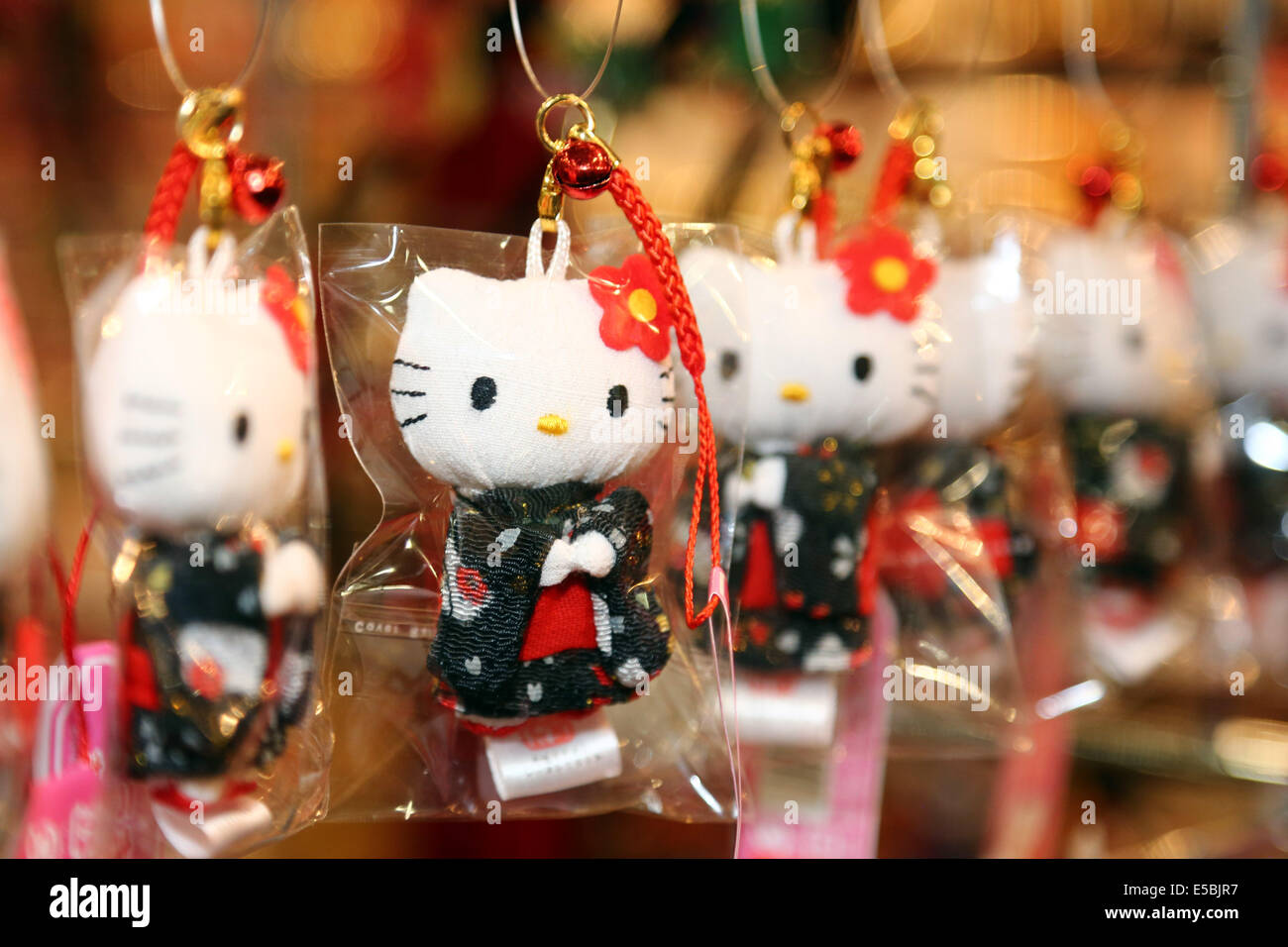 Londra, Regno Unito. Il 26 luglio 2014. Hello Kitty keyring a Hyper Giappone 2014, cultura giapponese in mostra a Earls Court a Londra Credito: Paul Brown/Alamy Live News Foto Stock