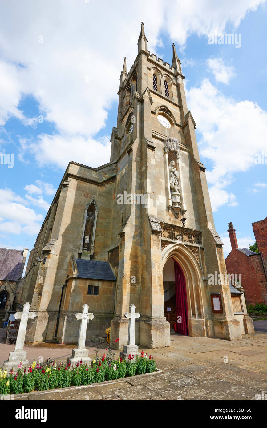 La Chiesa cattolica di San Giovanni Evangelista sud Bar Street Banbury Oxfordshire UK Foto Stock