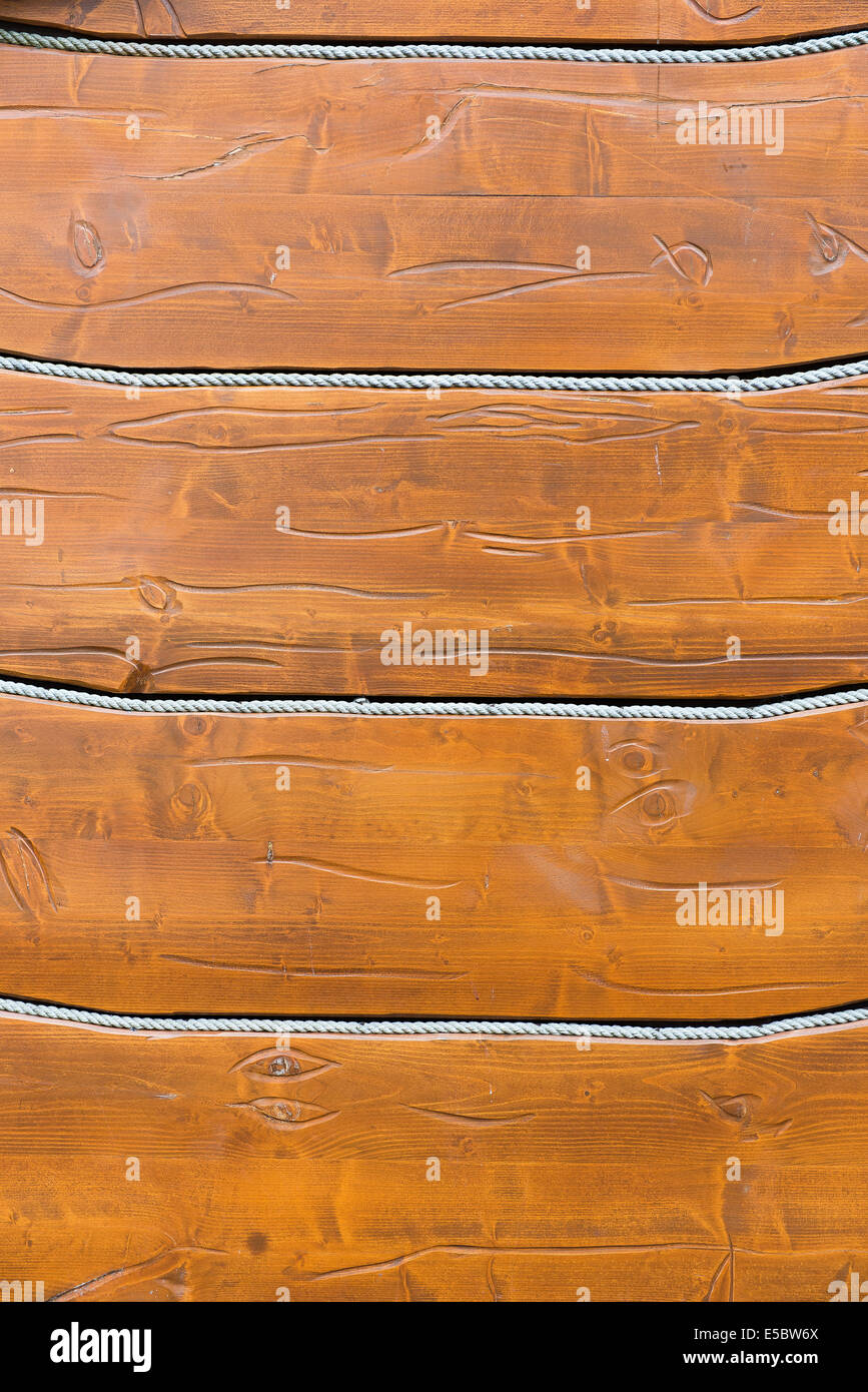 Sfondo di legno, posizionato orizzontalmente e schede di corda Foto Stock Sfondo di legno, posizionato orizzontalmente e schede di corda Foto Stock