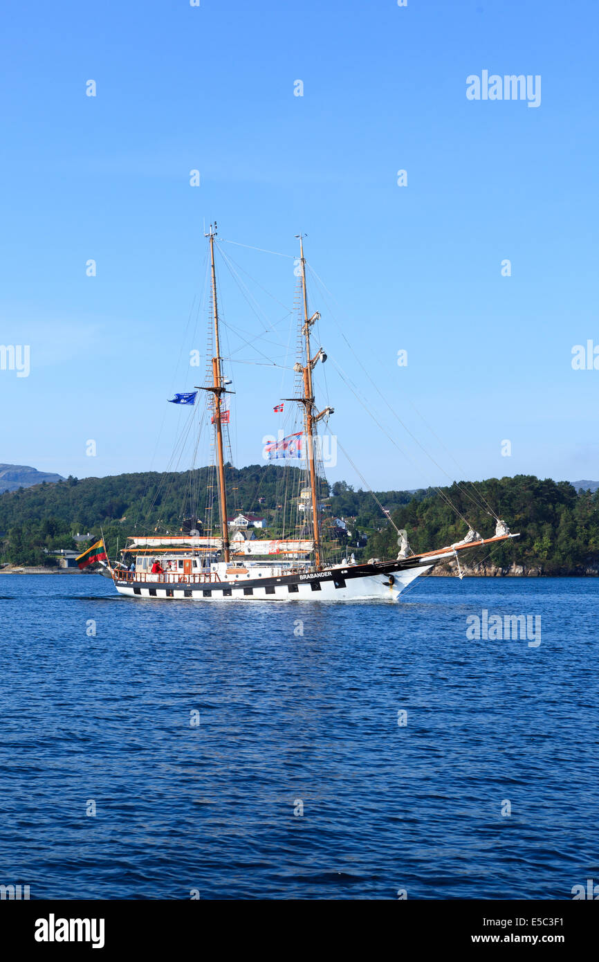 Tall Ship gare Bergen, Norvegia 2014 Foto Stock