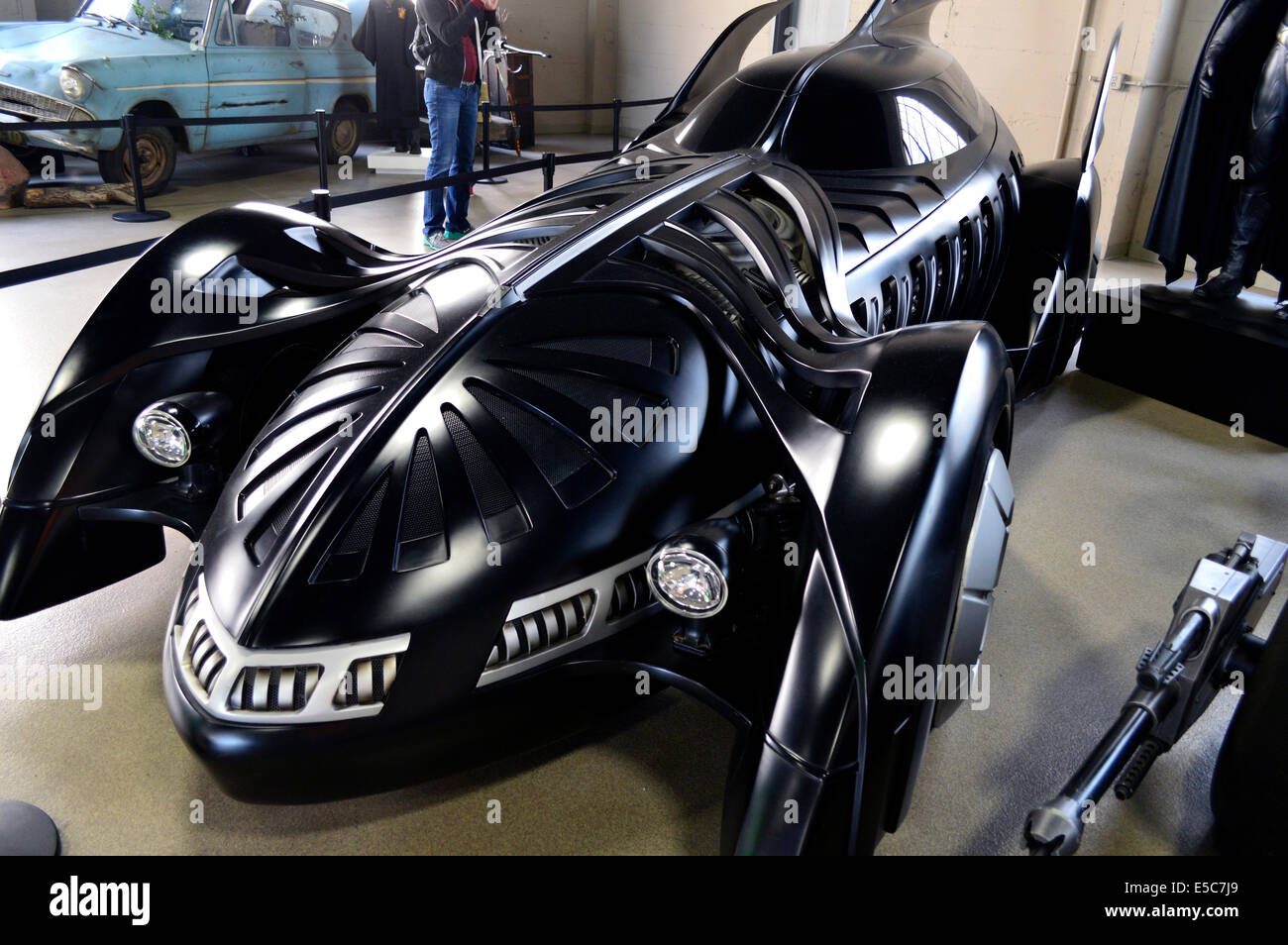 Auto dal film di Batman franchising presso il Warner Bros Studio di Burbank, Los Angeles. Foto Stock