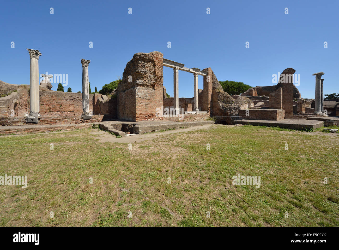 Terme del Foro e Palestra Ostia Antica Roma Italia Foto Stock
