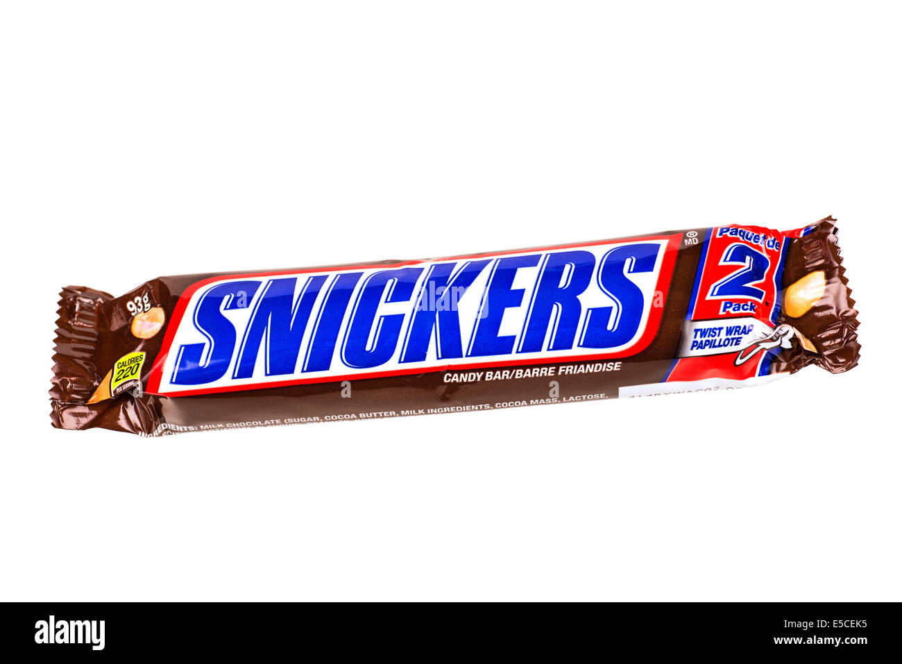 Snickers Bar, candy bar, snack bar, Foto Stock