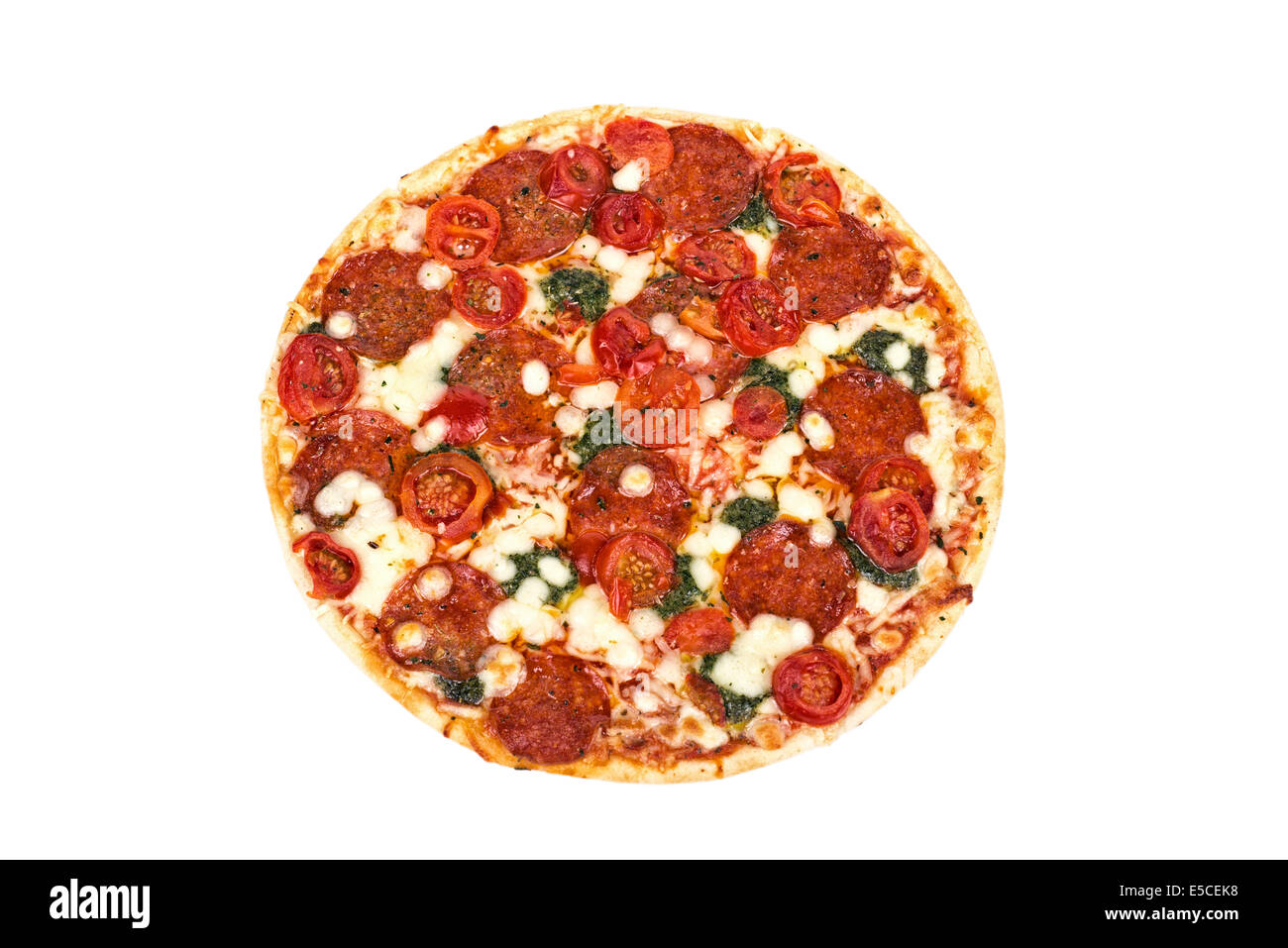 Pizza ai peperoni Foto Stock