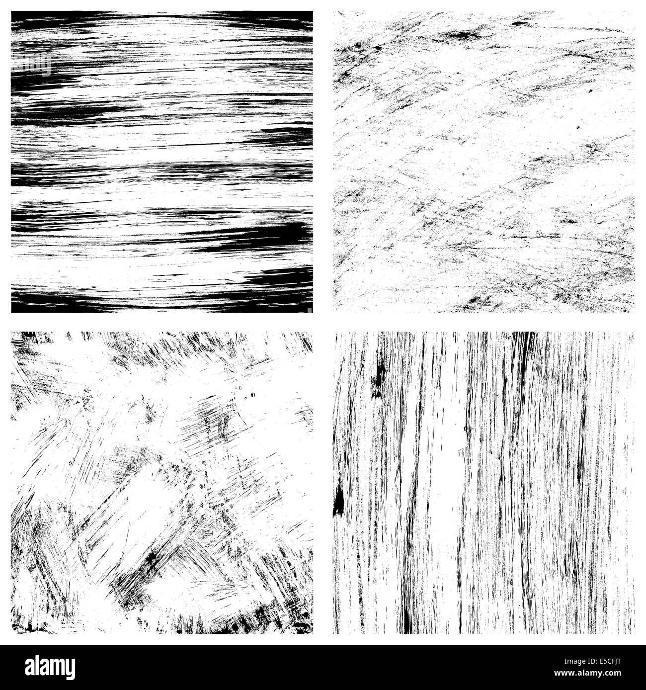 Texture Pennello set di sfondo Foto Stock