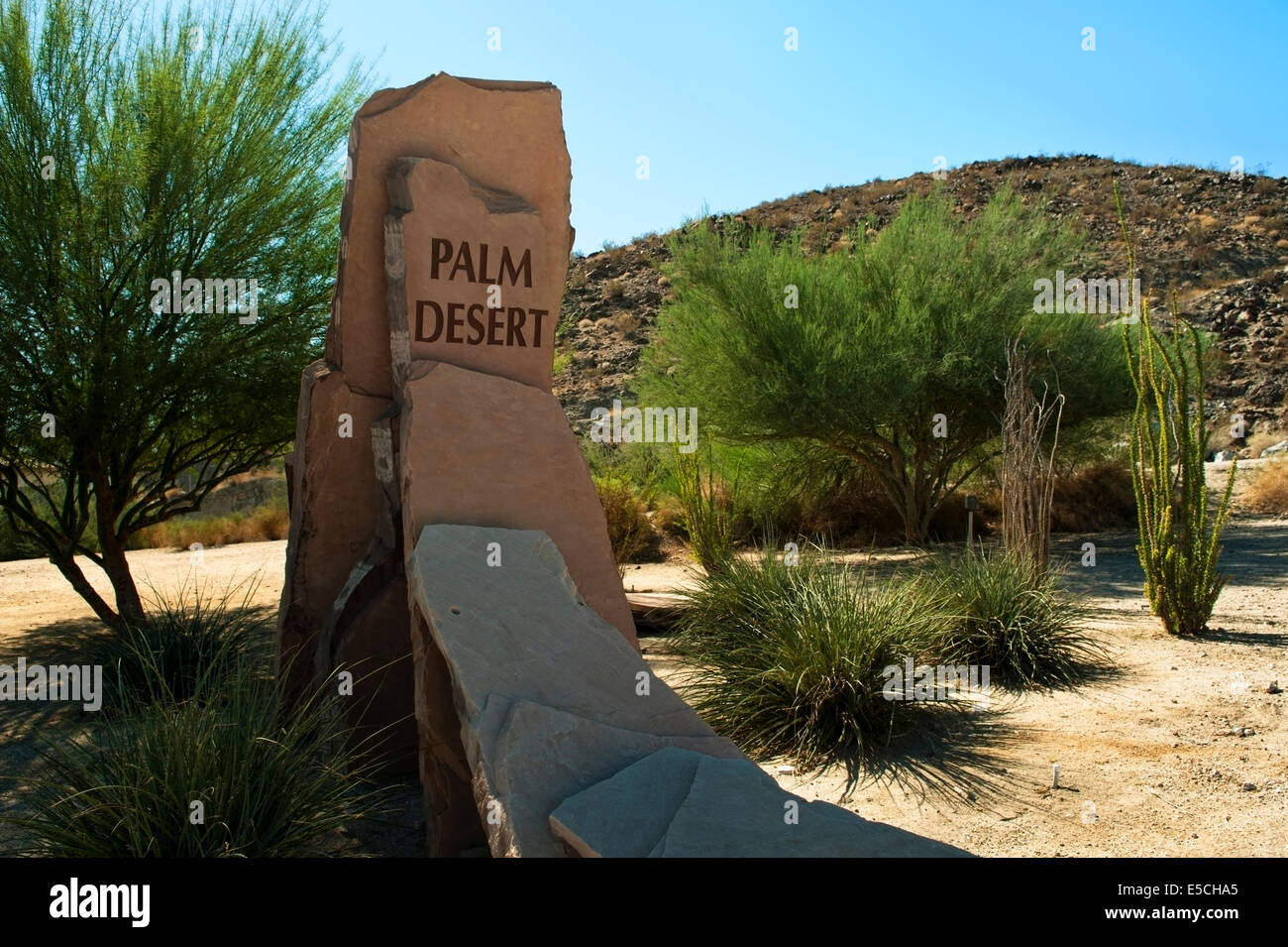 Palm Desert segno California Foto Stock