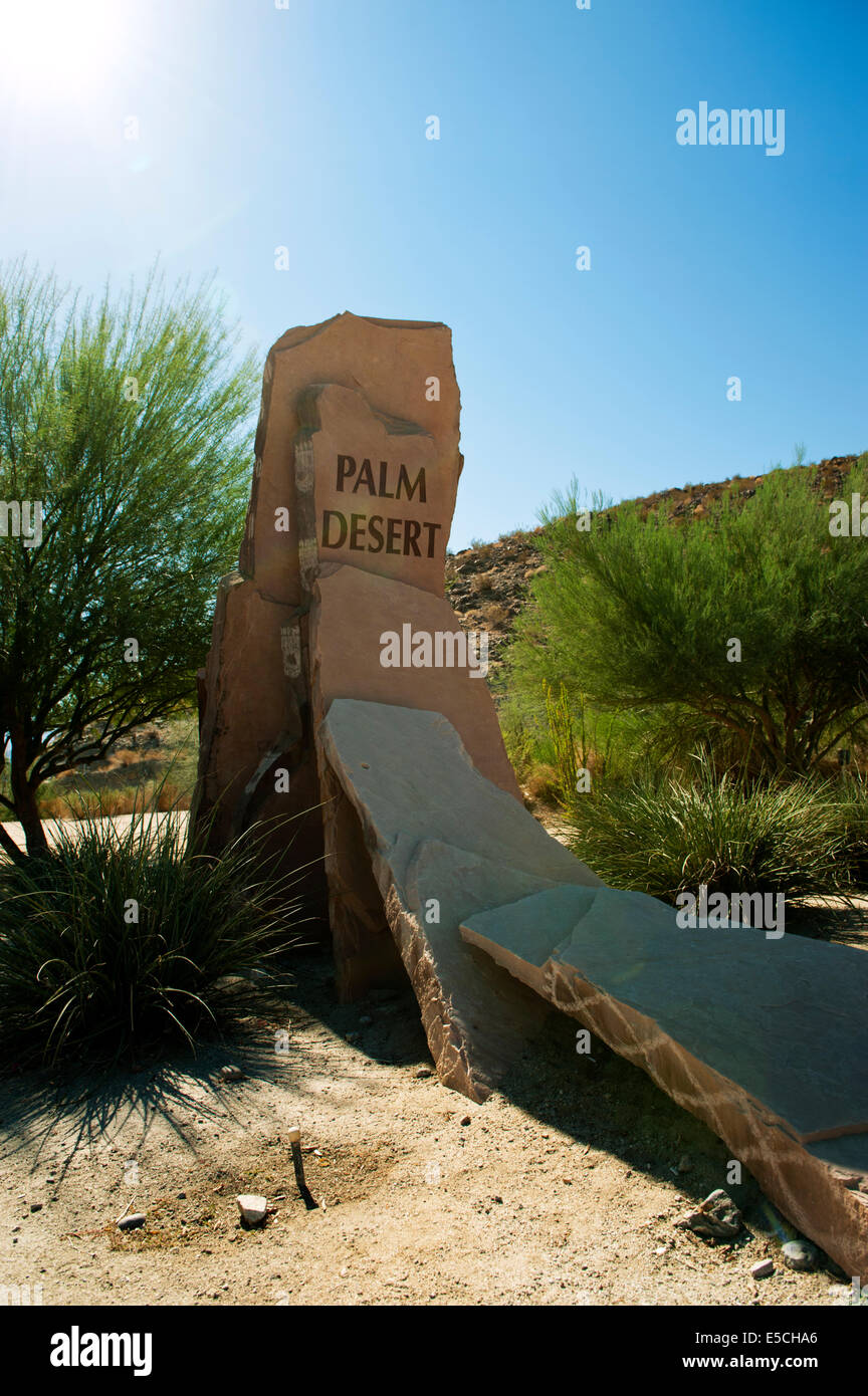 Palm Desert segno California Foto Stock