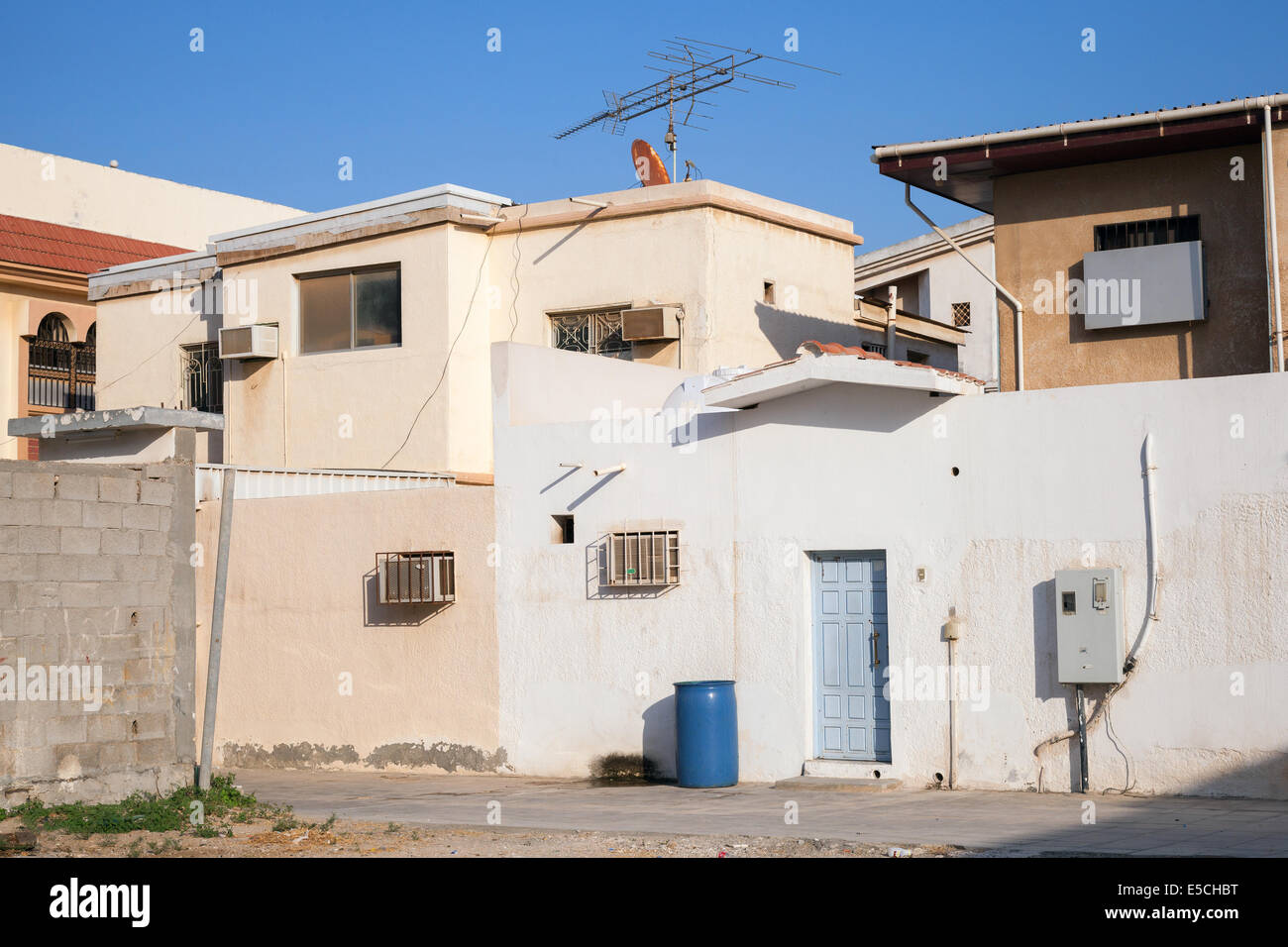 Città araba street frammento, Rahima, Arabia Saudita Foto Stock