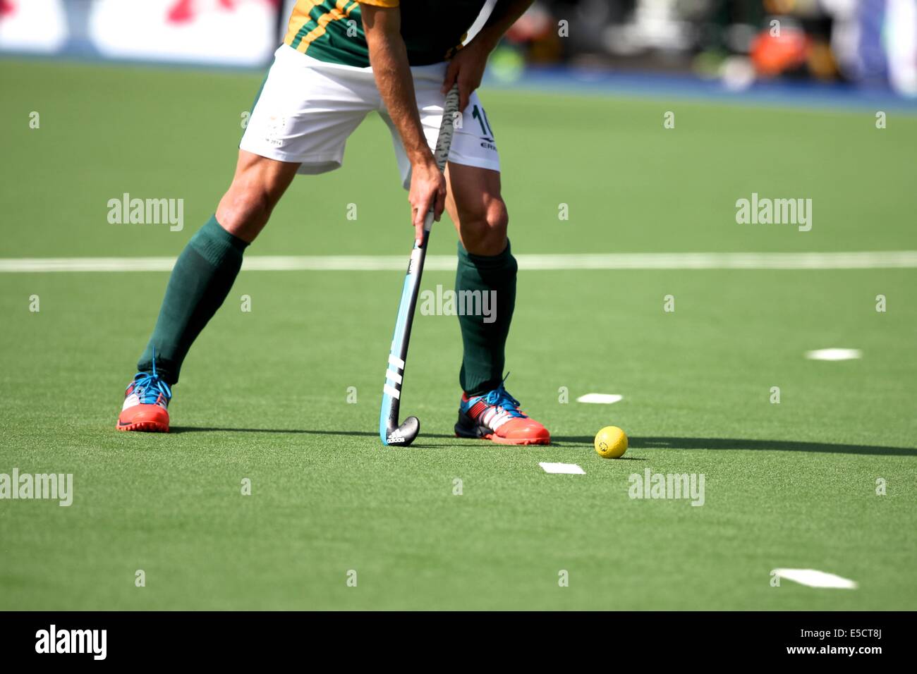 Glasgow, Scotland, Regno Unito. 28 Luglio, 2014. Giochi del Commonwealth il giorno 5. Maschile di Hockey - Australia 6 Sud Africa 0 Credito: stili di Neville/Alamy Live News Foto Stock