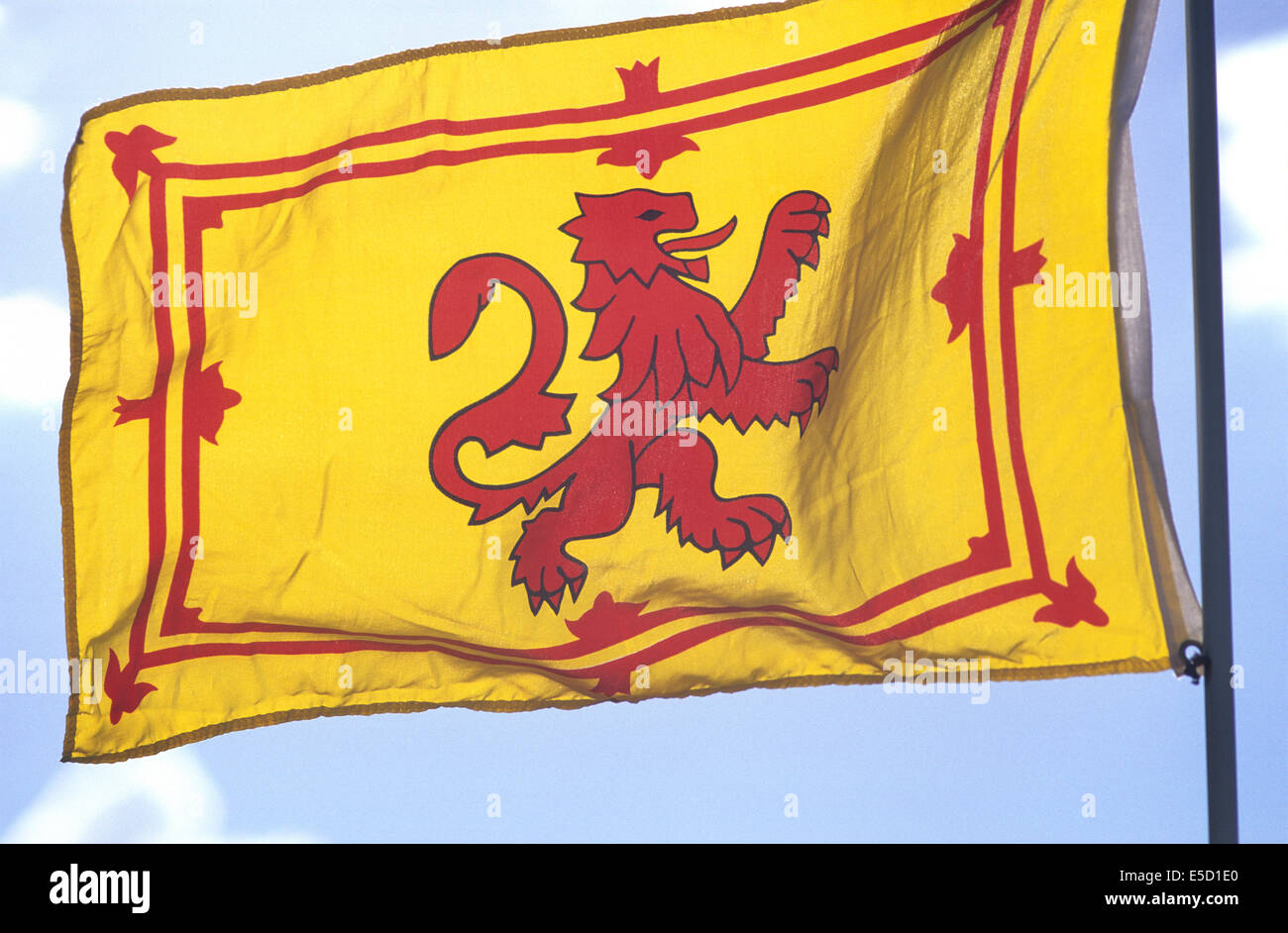 Royal Standard della Scozia bandiera. Foto Stock