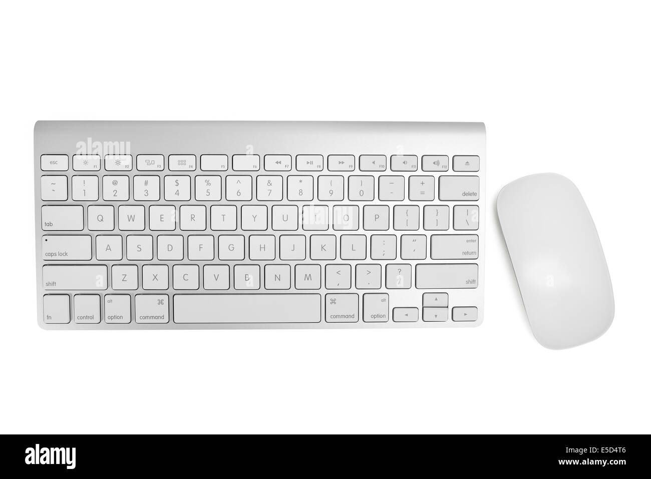 Mouse e tastiera senza fili con tracciato di ritaglio Foto Stock