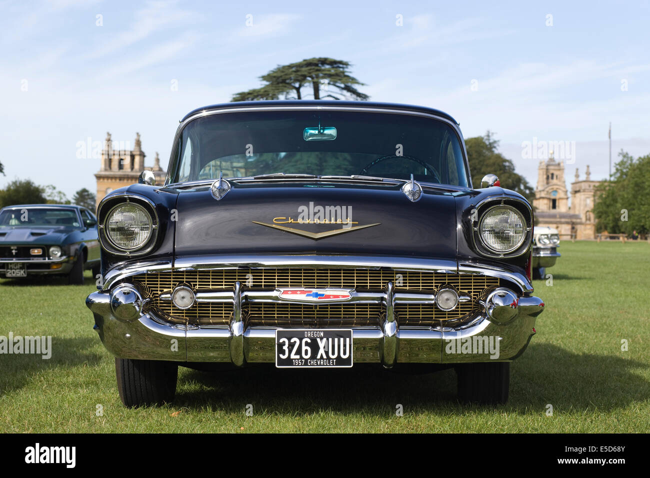 Chiudere del tutto il classico americano Chevrolet Foto Stock