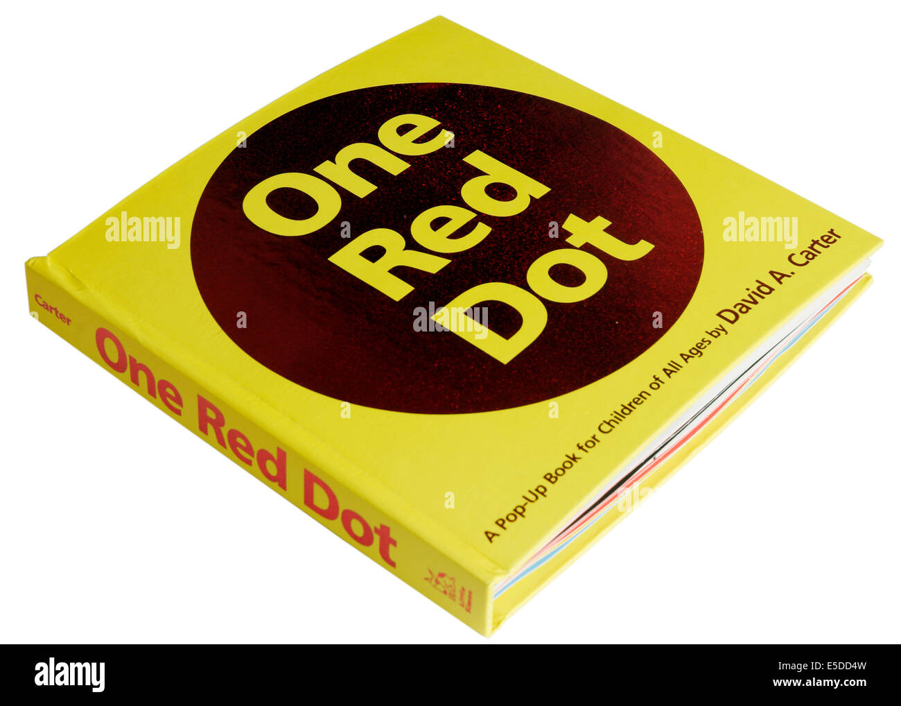 Un punto rosso pop-up libro di David Carter Foto Stock