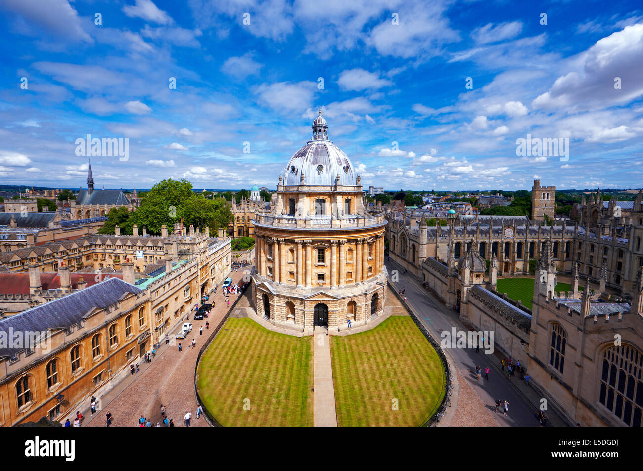 Radcliffe Camera, Oxford visto dalla Chiesa Universitaria Foto Stock