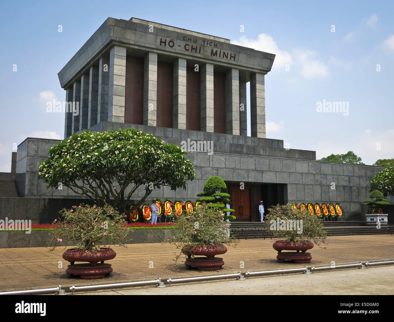 Mausoleo di Ho Chi Minh ad Hanoi Foto Stock