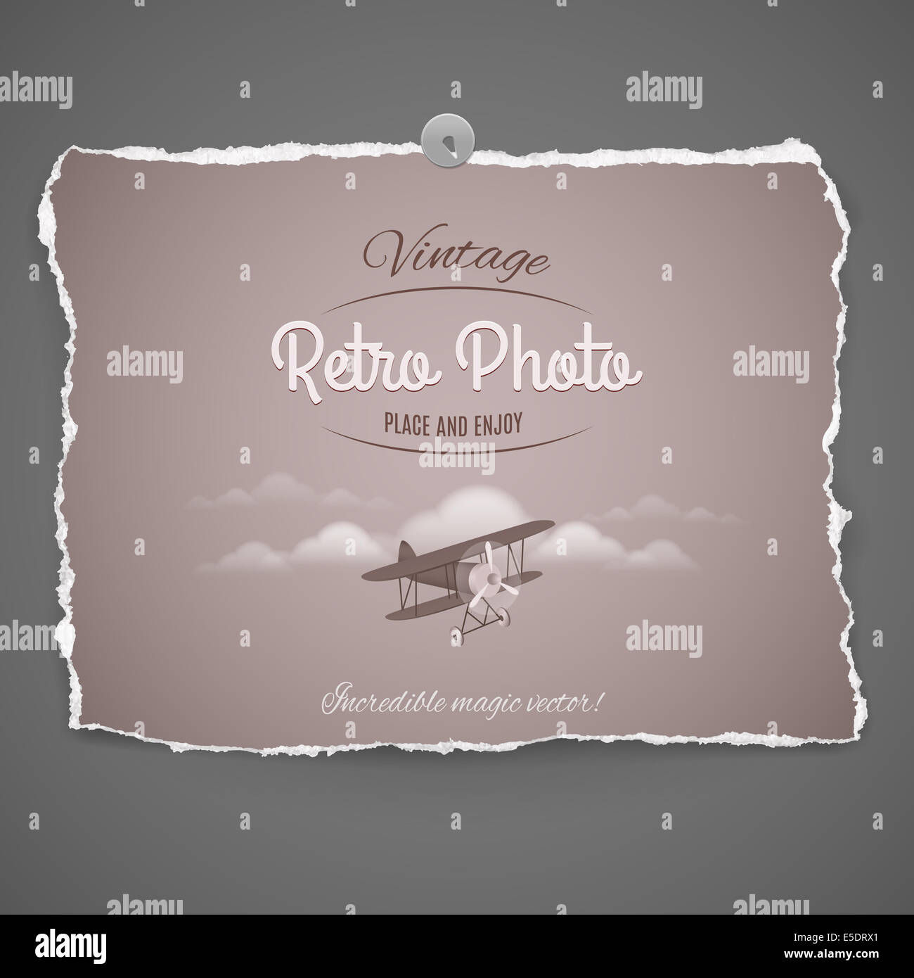 Vintage aereo illustrazione sulla pace della vecchia carta fotografica,parte di Vintage retrò Foto serie Foto Stock