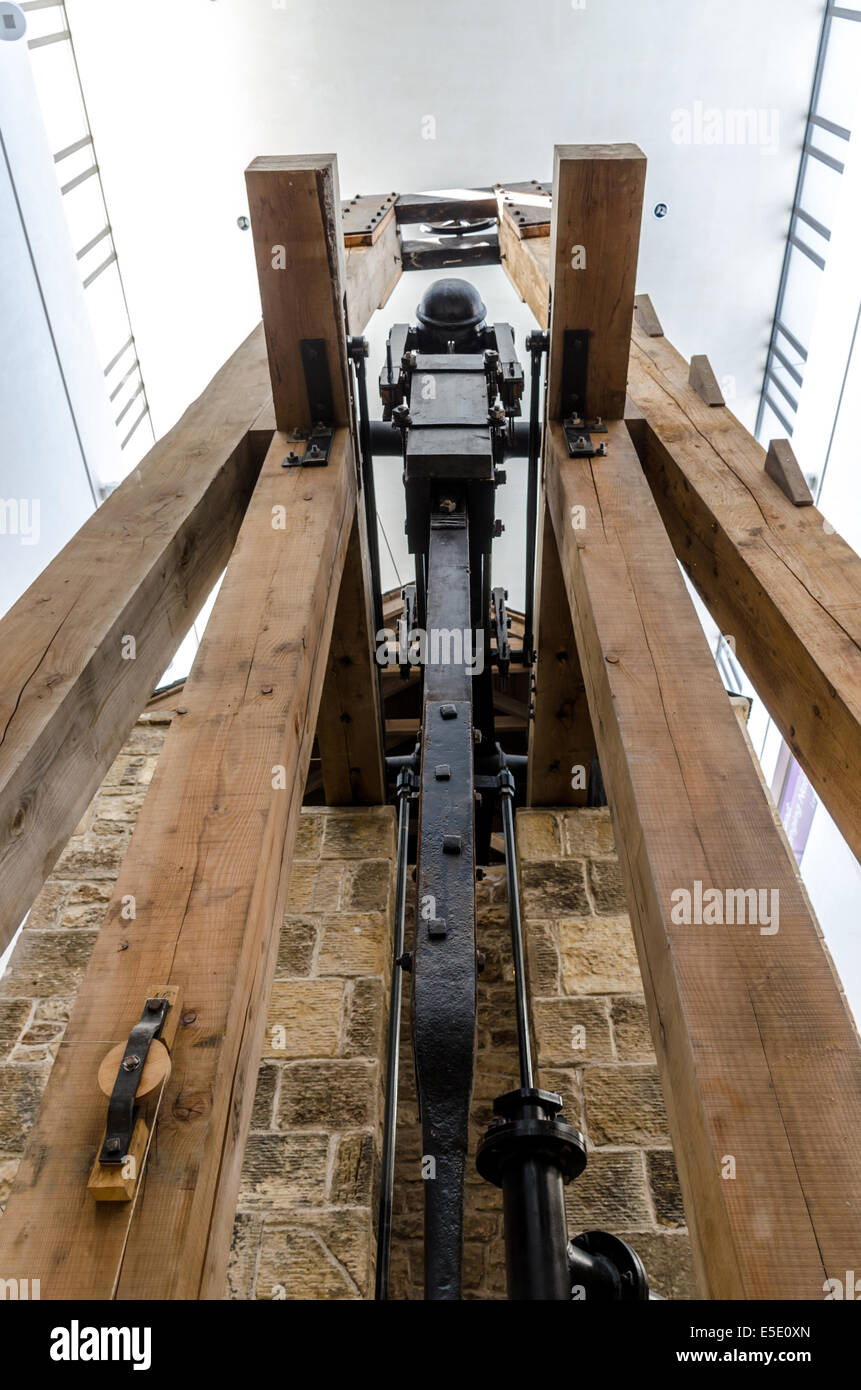 Il motore di Newcomen presso il Museo Nazionale della Scozia, Edimburgo Foto Stock