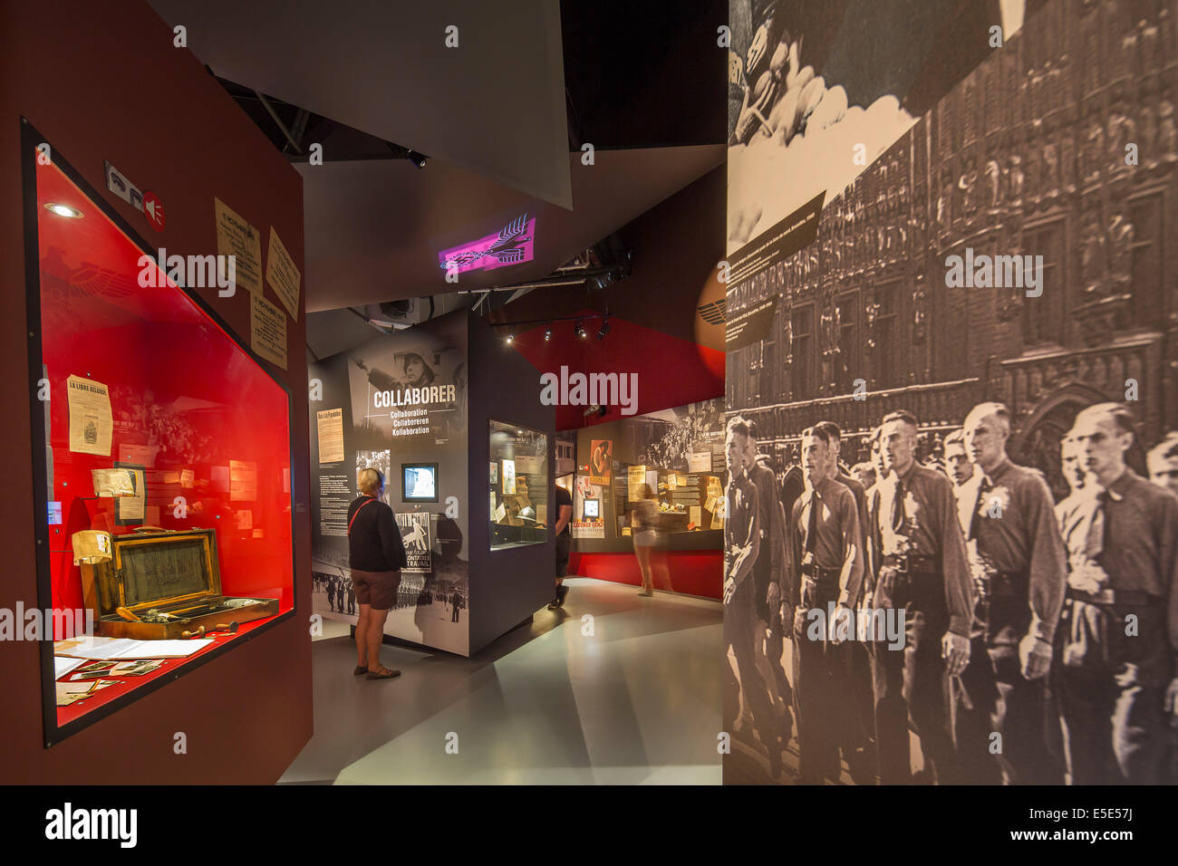 Il Bastogne guerra museo dedicato alla seconda guerra mondiale due nelle Ardenne belghe, Belgio Foto Stock