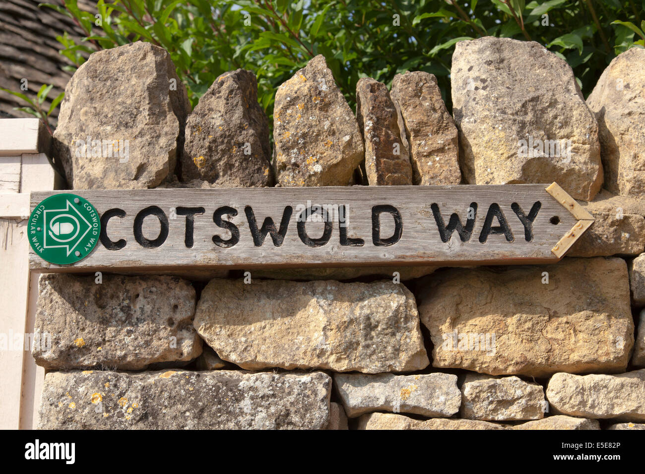 Un modo Cotswold sign in Chipping Campden, il Costwolds, England, Regno Unito Foto Stock