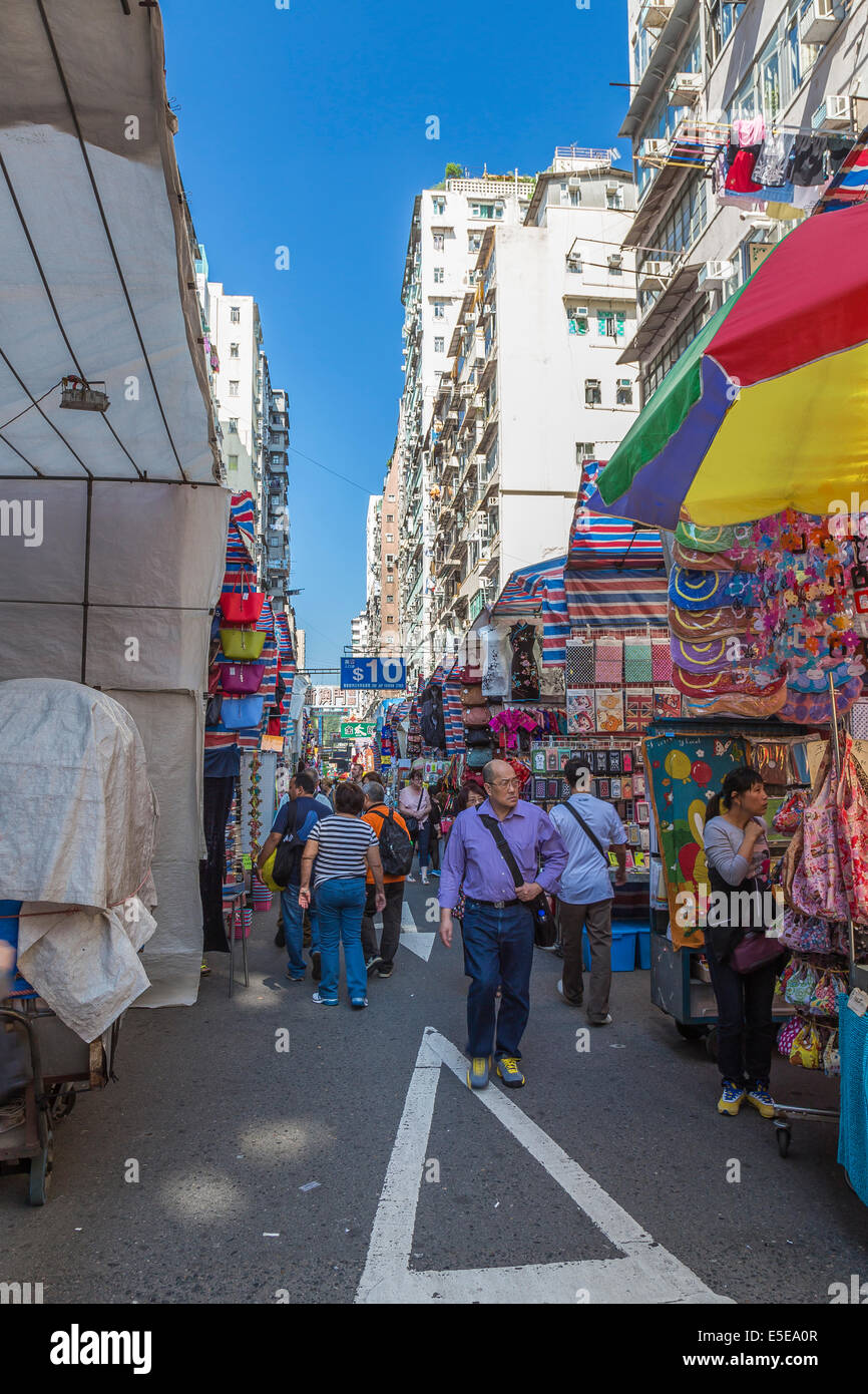 Cina Hong Kong Kowloon Street Life Foto Stock