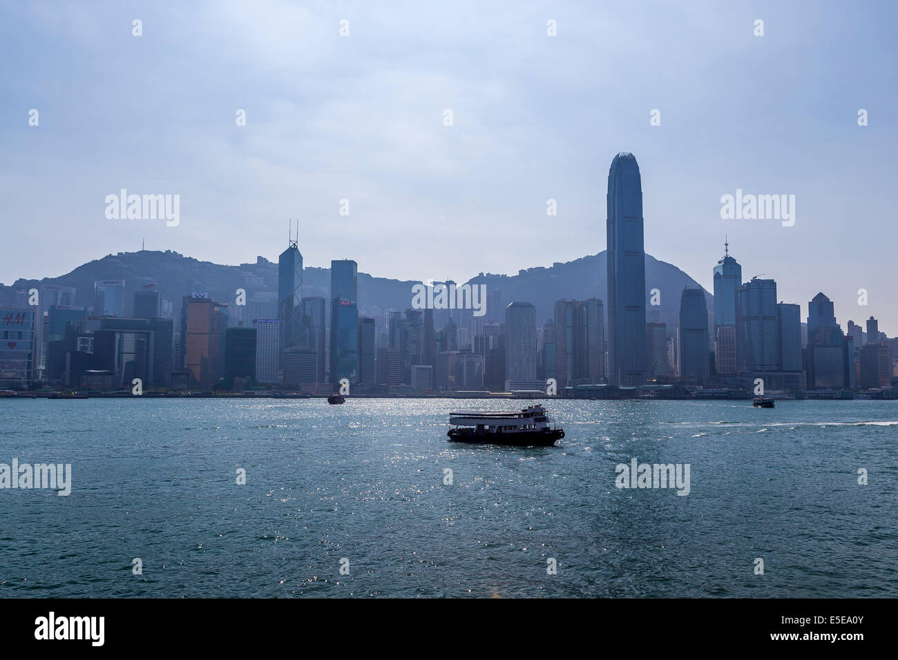 Vista panoramica DI HONG KONG VISTA DA KOWLOON Foto Stock