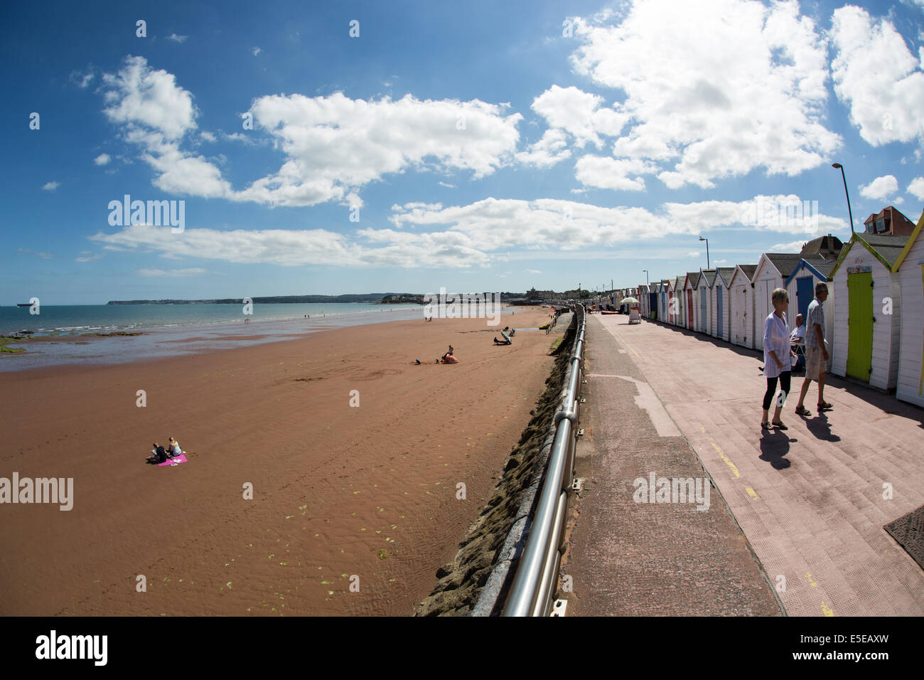 Spiaggia di fronte a Paignton Foto Stock