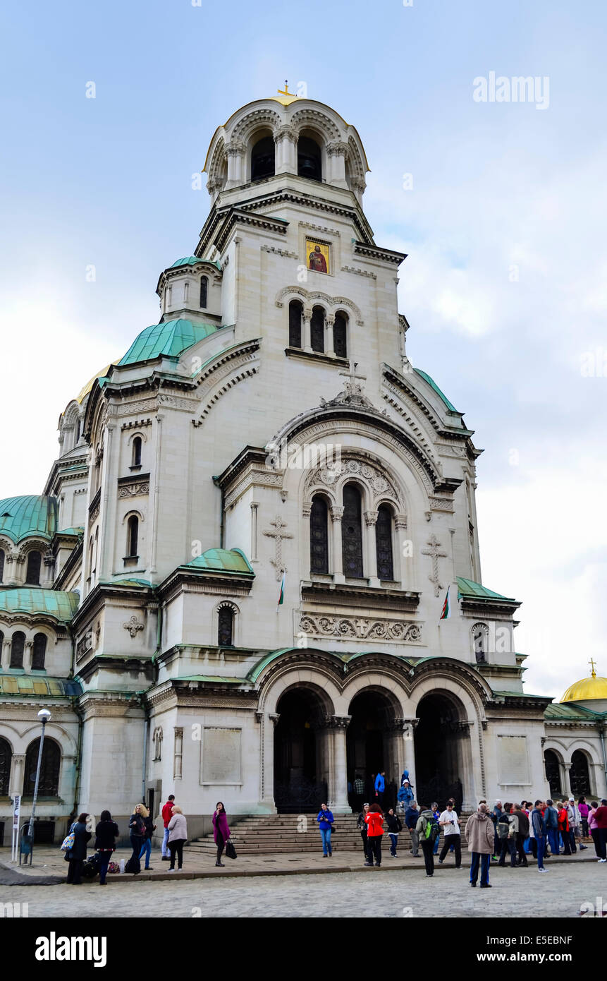 Aleksander Nevski Chiesa, Sofia, Bulgaria Foto Stock