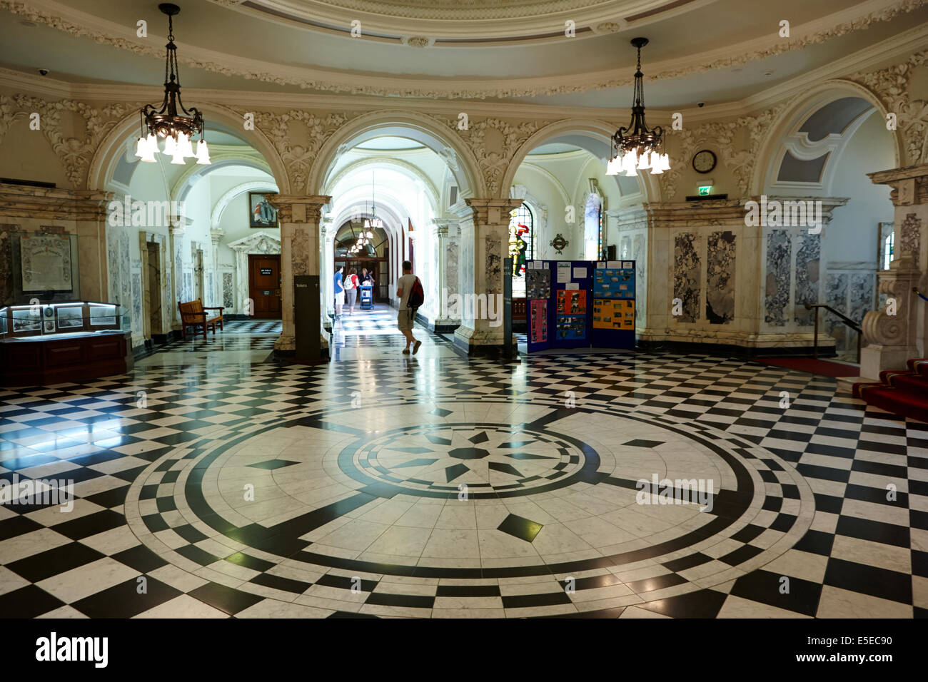 Interno del Belfast City Hall nel centro città Foto Stock