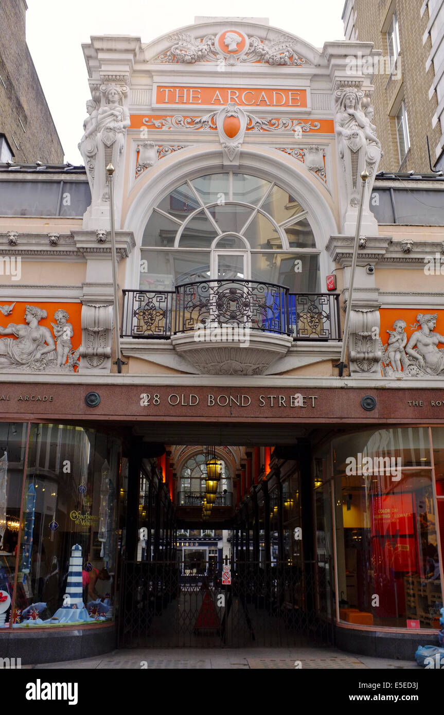 Il Royal Arcade su Old Bond Street, Londra Foto Stock