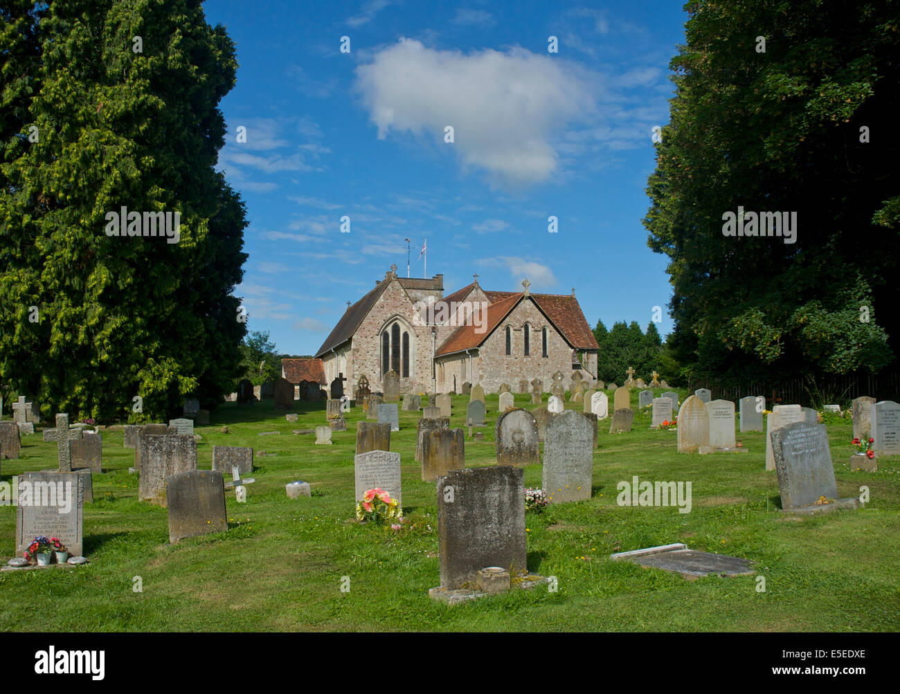 Chiesa Selbourne, Hampshire, Inghilterra, Regno Unito Foto Stock