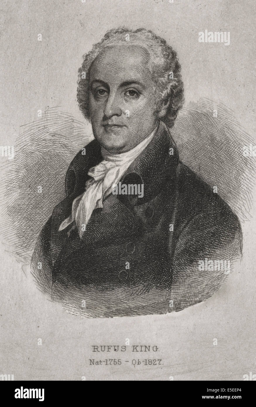 Rufus King - uomo politico americano, avvocato e diplomatico Foto Stock