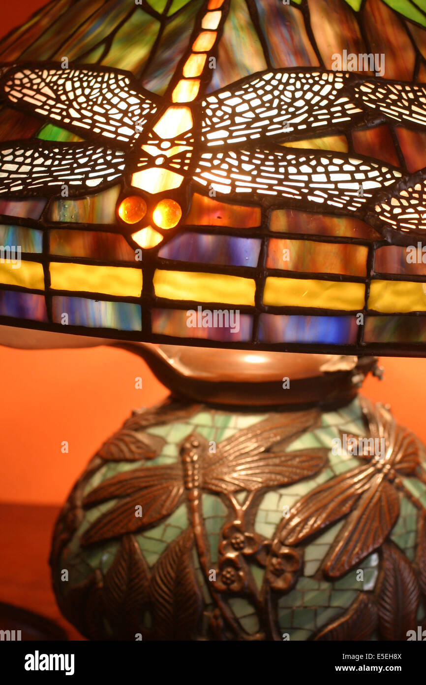 Lampe Tiffany (détail) Foto Stock