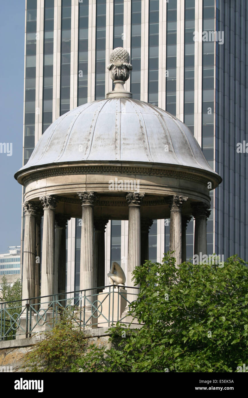 Francia, hauts de seine, la Defense, tour, immeubles, gratte ciel, neuilly sur seine, tempio de l'amour, ile de la Grande Jattetemple de l'amour Foto Stock