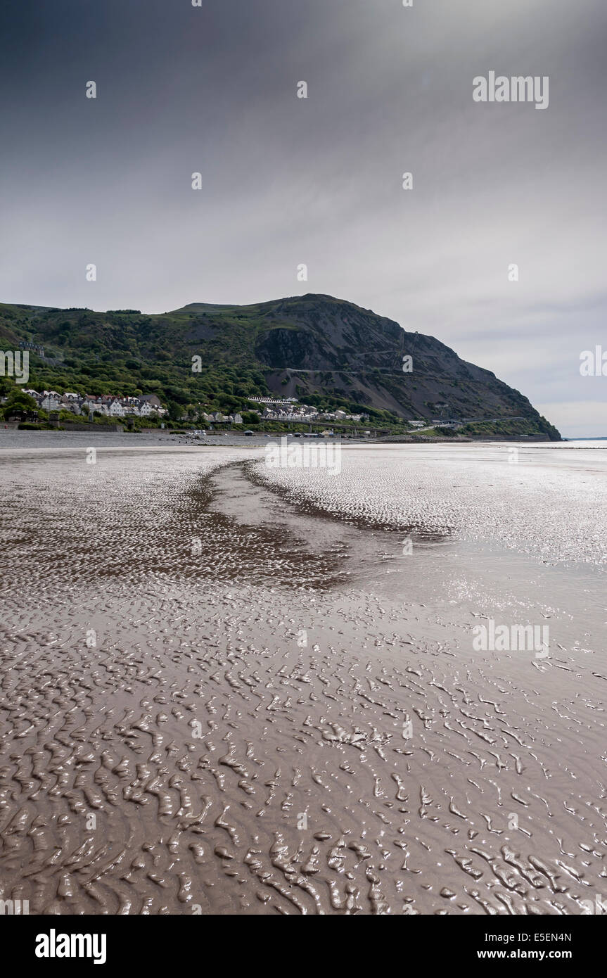 Penmaenmawr beach il Galles del Nord Foto Stock
