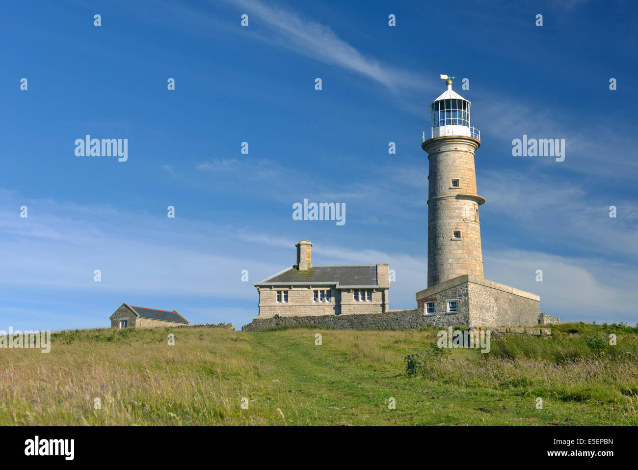 La vecchia luce, Lundy Island, Devon Foto Stock