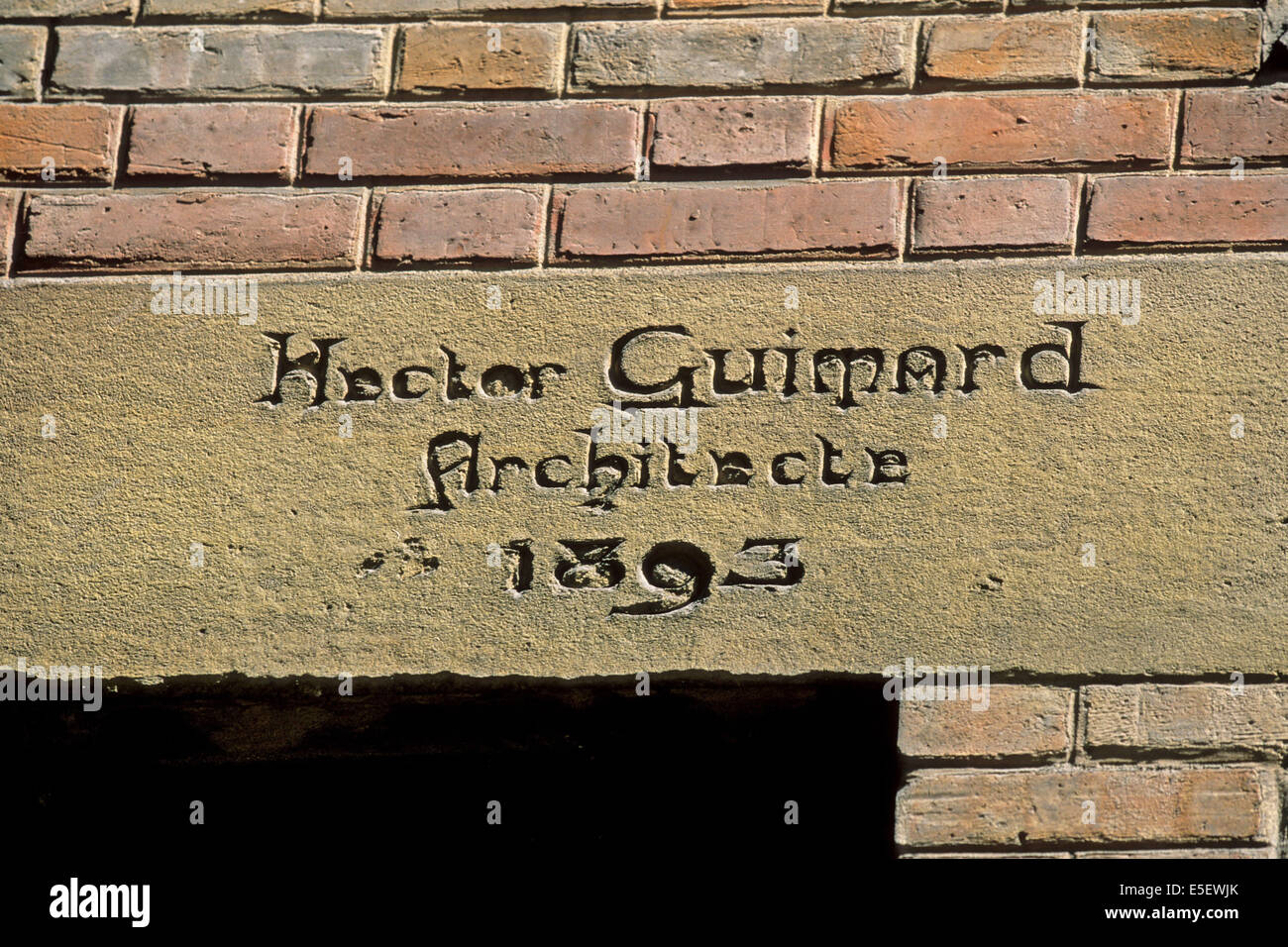 Francia, parigi 16e, 41 rue chardon lagache, hotel jassede, hotel particulier, architecte hector guimard, art nouveau, Foto Stock