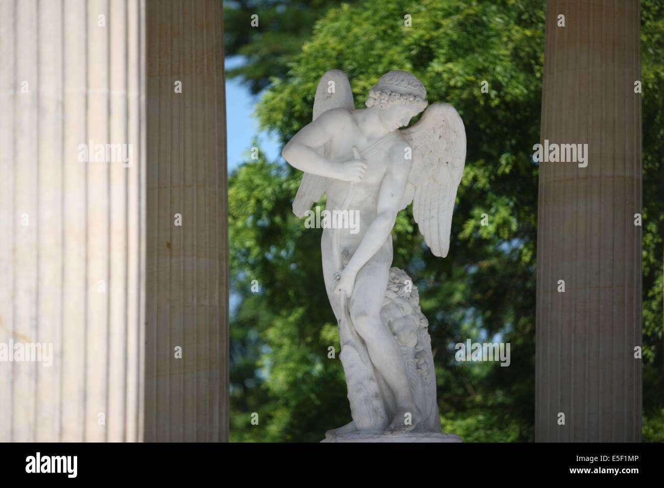 Francia, ile de france, yvelines, versailles, Chateau de versailles, petit trianon, giardino inglese, tempio de l'amour. Foto Stock