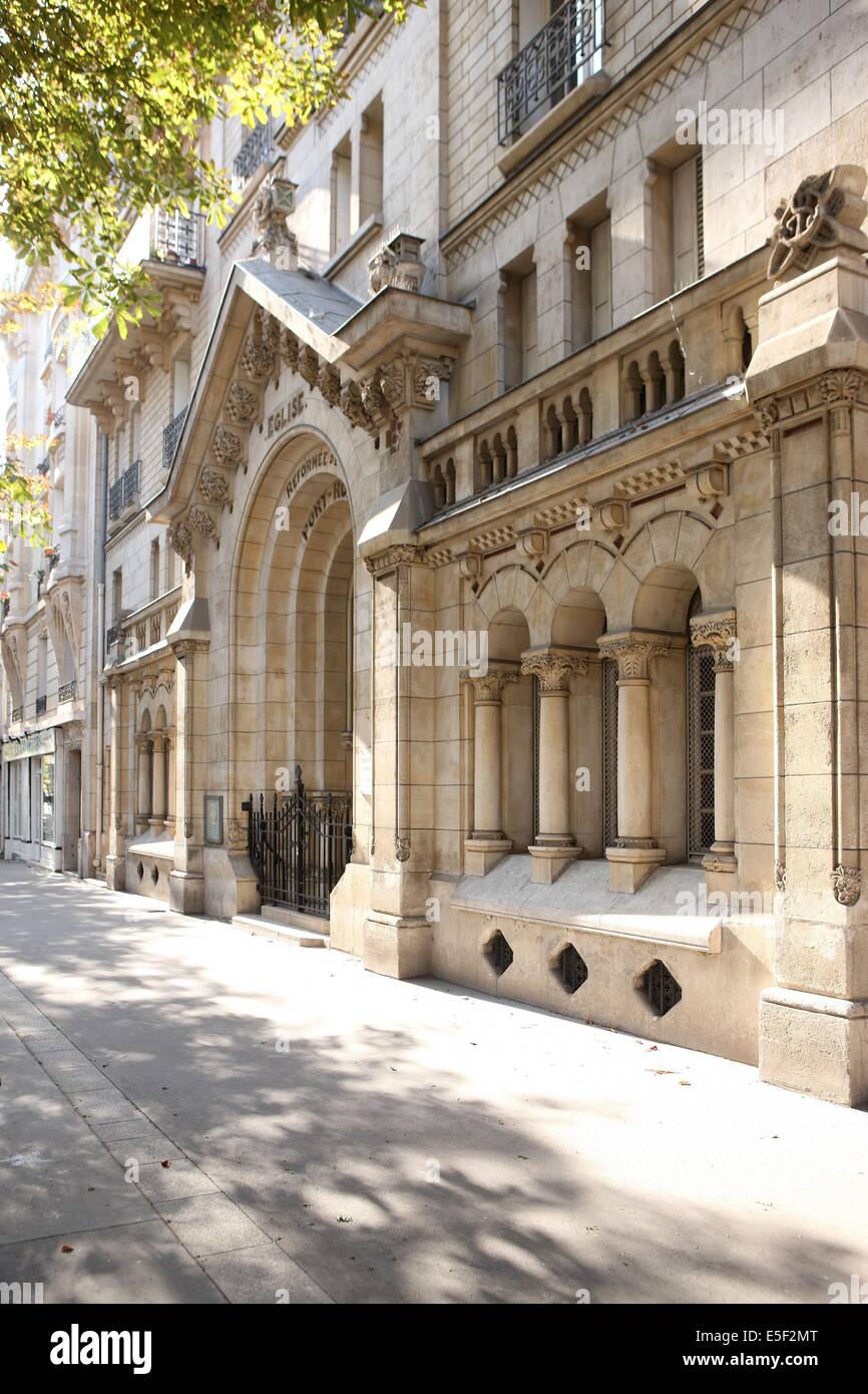 Francia, ile de france, parigi 13e circondario, eglise reformee de port Royal, 18 boulevard arago, Foto Stock
