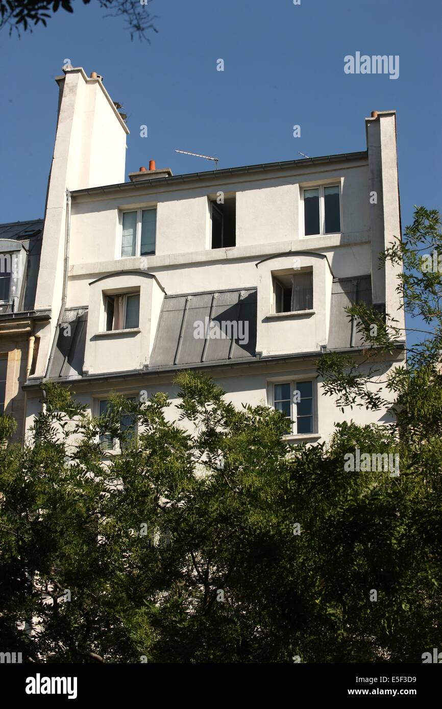 Francia, Ile de France, parigi 3e circondario, 32 rue du grenier saint lazare, haut inattendu, Foto Stock