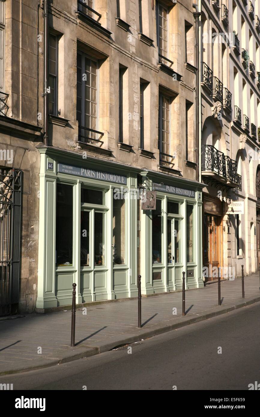 Parigi 03, le marais, rue Francois Meron, parigi historique Data : 2011-2012 Foto Stock