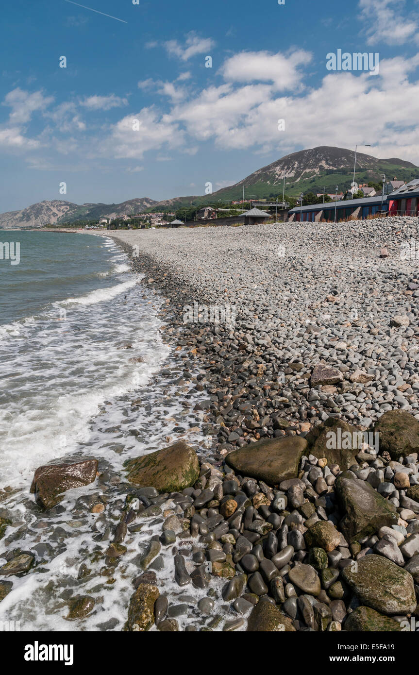 Penmaenmawr beach il Galles del Nord Foto Stock