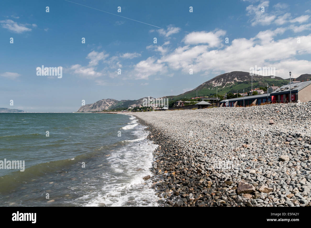 Penmaenmawr beach il Galles del Nord Foto Stock