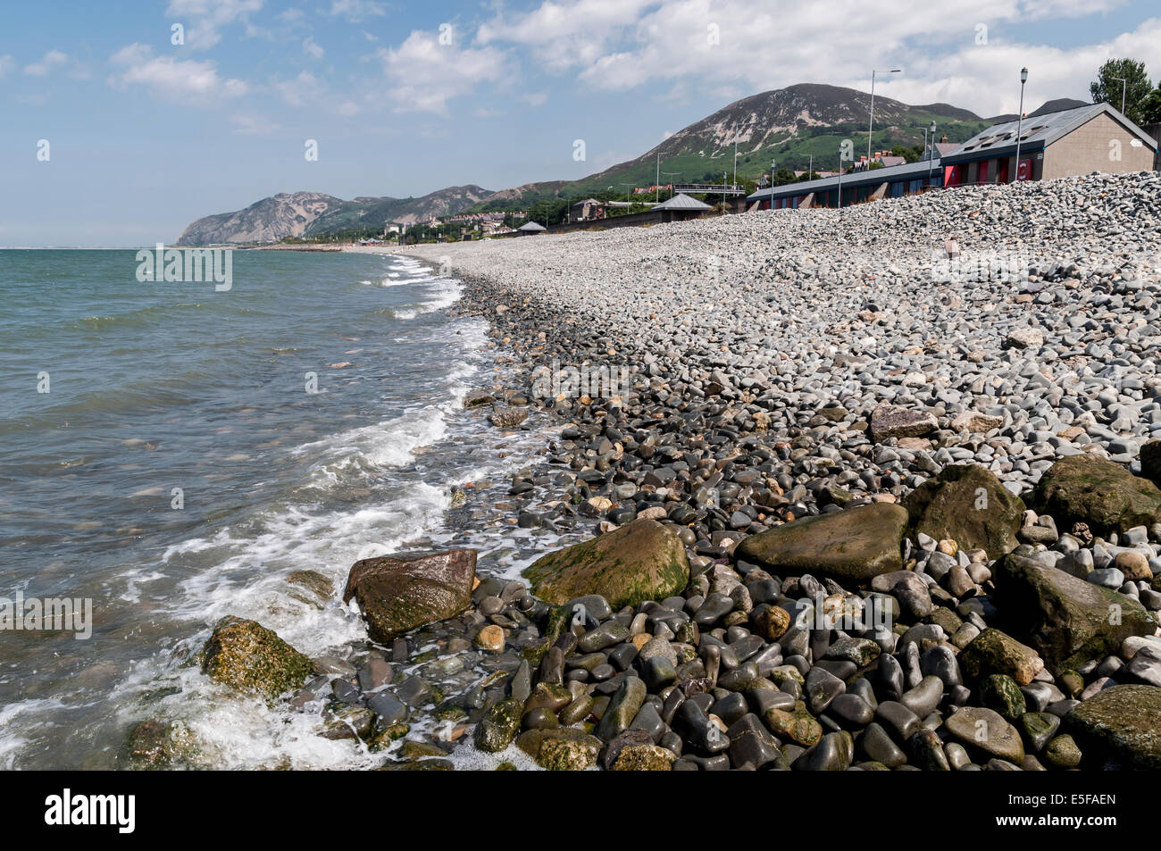 Penmaenmawr beach il Galles del Nord Foto Stock