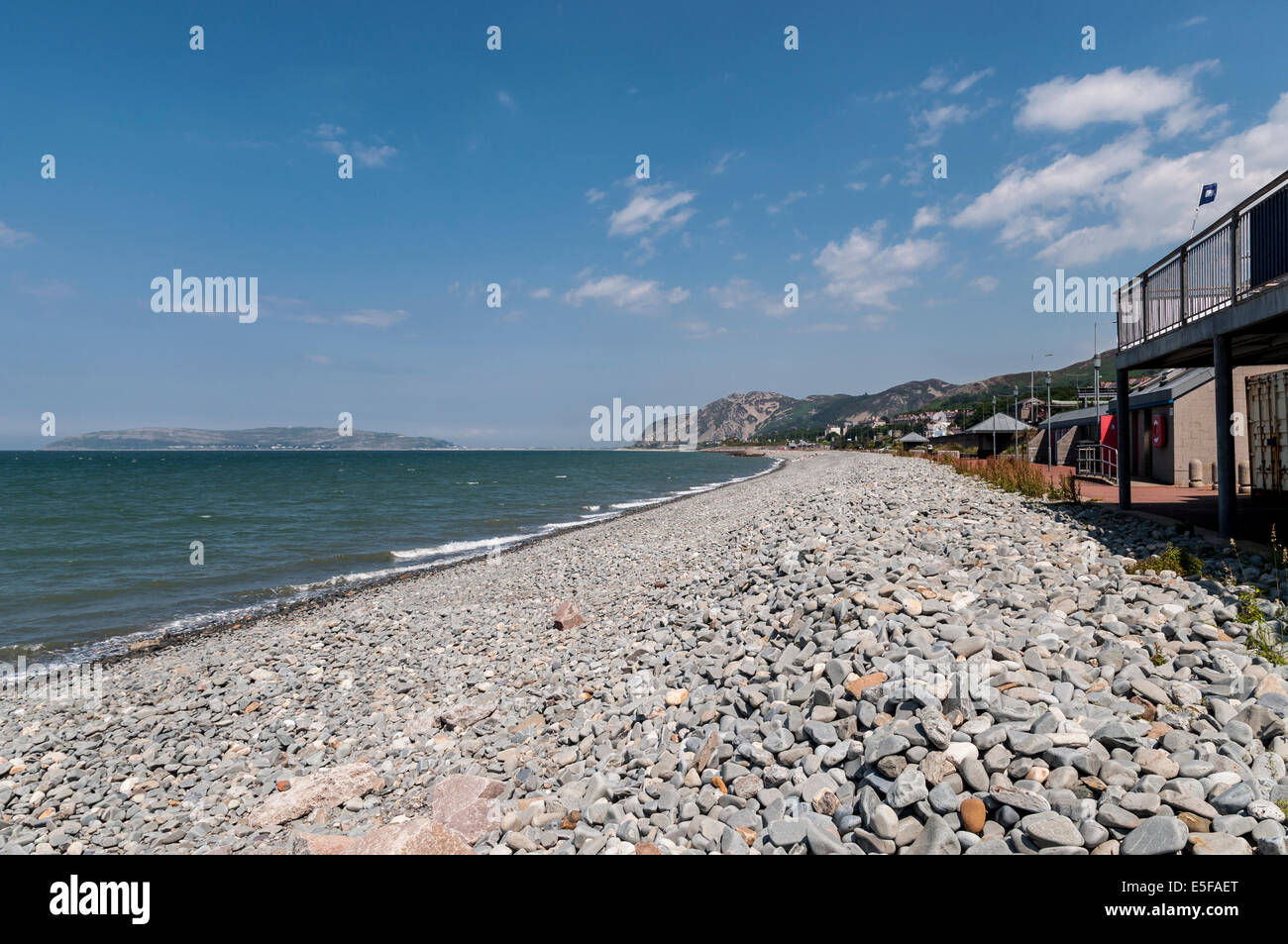 Penmaenmawr beach il Galles del Nord Foto Stock